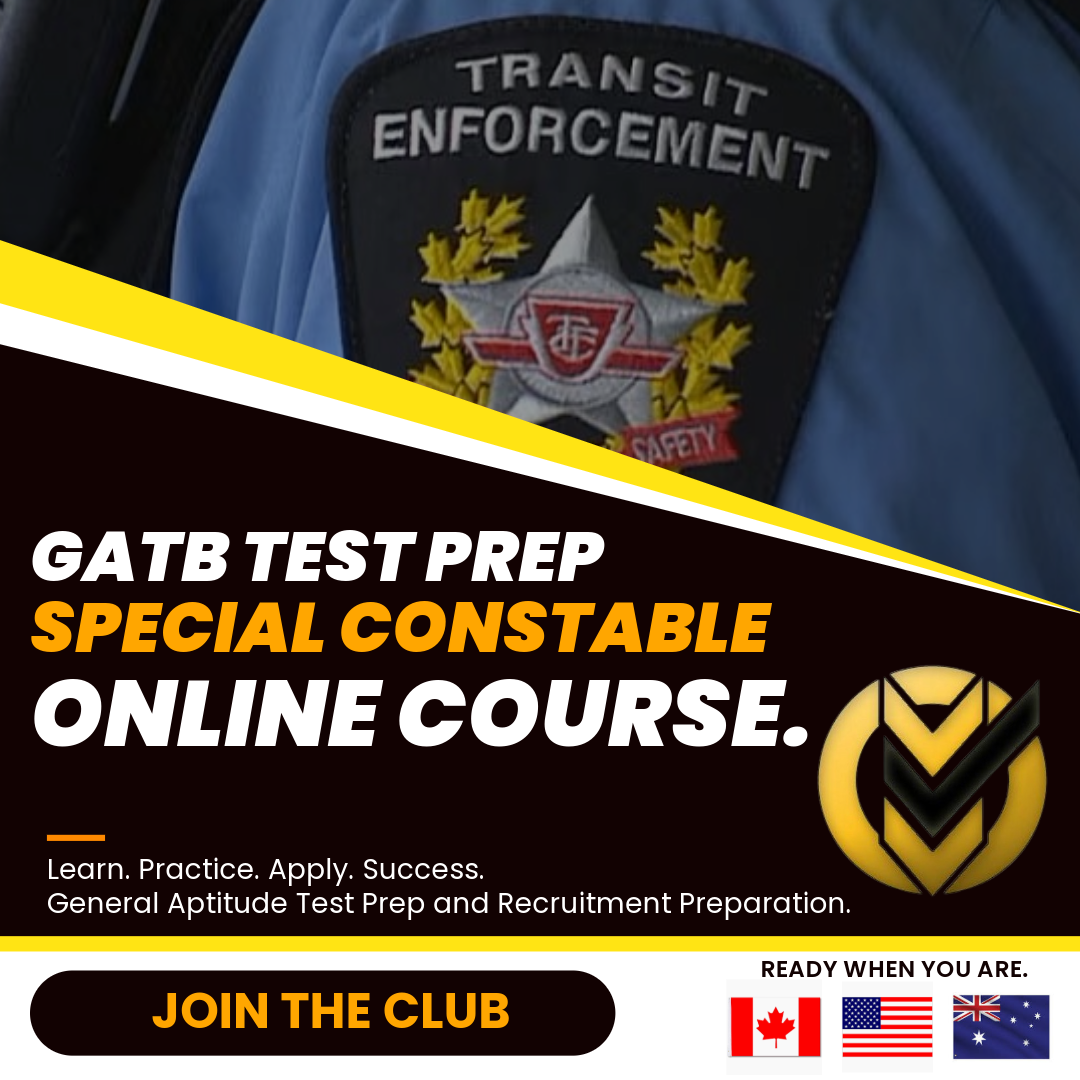GATB General Aptitude Test Battery Practice Tests, Special Constable Written Process Test, Interview Preparation, TTC, GO Transit Special Constable Career Jobs Test Prep, preliminary testing which currently consists of the General Aptitude Test Battery (GATB) and a Written Communication Test (WCT)