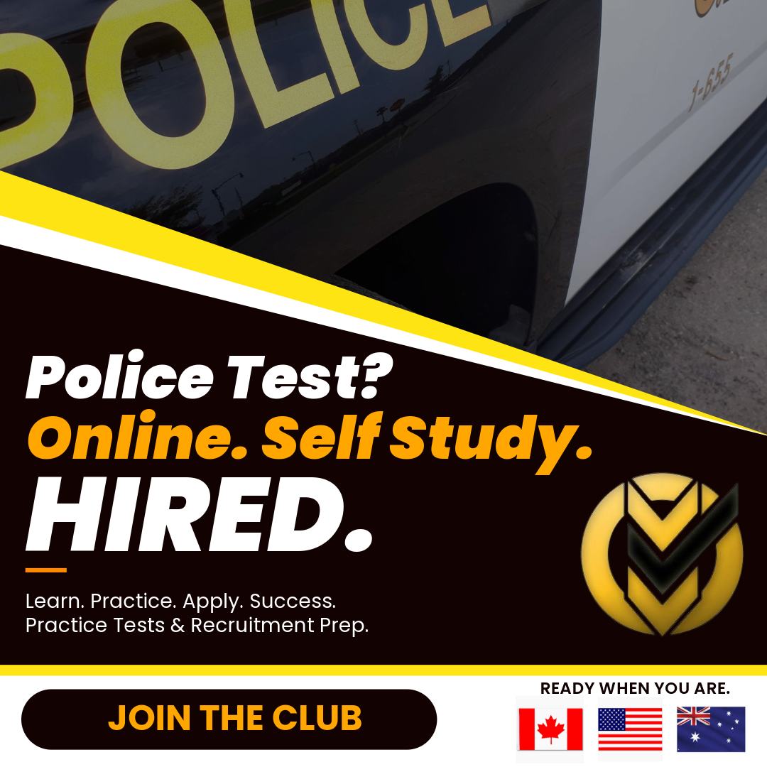 Ontario Association of Chiefs of Police OACP Certificate exam, OACP Certificate Testing, Ontario Association of Chiefs of Police Constable Selection System (OACP CSS), SIGMA Assessments SSPO test, SIGMA TEST, Section A, consists of 44 questions which measure: spelling, vocabulary, punctuation, and grammar. Section B consists of 30 questions and is based on Police Problem-Solving, Online practice, learning materials
