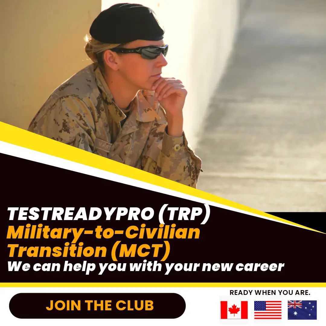 opportunities for CAF members navigating the Military-to-Civilian Transition (MCT) Canadian Forces Aptitude Test, CFAT practice questions, CFAT study guide, CFAT prep course, Canadian military test prep